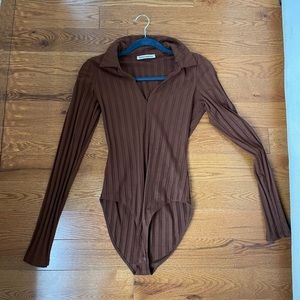 Brown Reformation Bodysuit